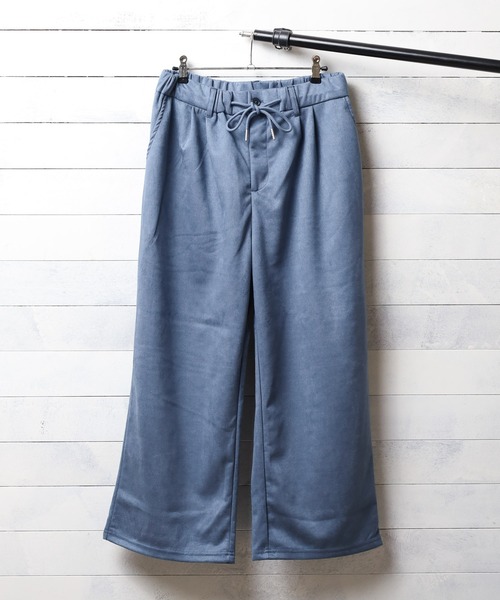 ARCHIVER(アーカイバ)の「フェイクスエード ストレートワイドパンツ(その他パンツ・メンズ・スミクロ/グレー/ブルー・LARGE/MEDIUM)」の3枚目の写真