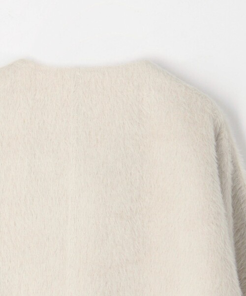 TOMORROWLAND .B（トゥモローランドビー）の「アルパカダブルフェイス ドルマンショートコート（その他アウター・レディース・ホワイト/チャコールグレー・FREE）」の7枚目の写真