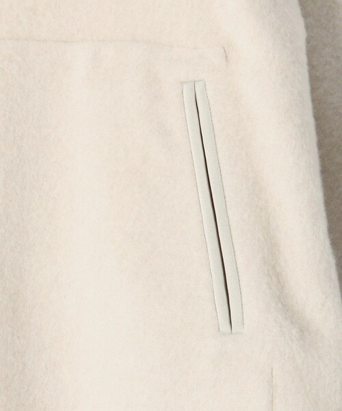 TOMORROWLAND .B（トゥモローランドビー）の「アルパカダブルフェイス ドルマンショートコート（その他アウター・レディース・ホワイト/チャコールグレー・FREE）」の10枚目の写真