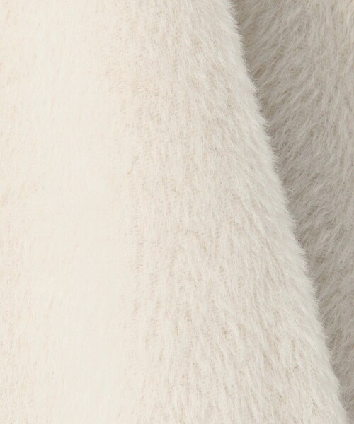 TOMORROWLAND .B（トゥモローランドビー）の「アルパカダブルフェイス ドルマンショートコート（その他アウター・レディース・ホワイト/チャコールグレー・FREE）」の12枚目の写真