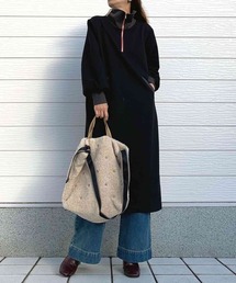 Q | ハーフZIPスウェットワンピ(ワンピース)