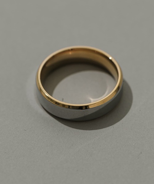 SMELLY（スメリー）の「ステンレスコンビシンプルリング（リング・メンズ・シルバー系その他・18）」の2枚目の写真