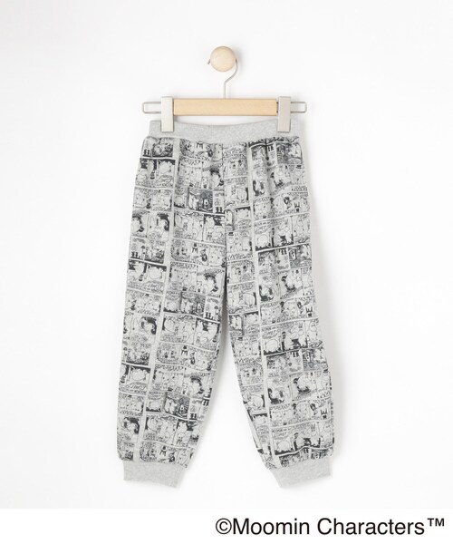 SHOO・LA・RUE（シューラルー）の「【MOOMIN】総柄スウェットパンツ（その他パンツ・キッズ・ライトグレー系/チャコール・11/10/12）」の3枚目の写真
