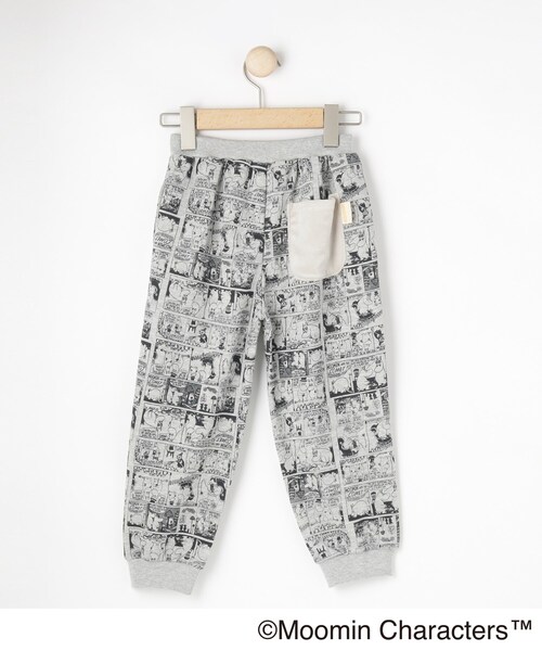 SHOO・LA・RUE（シューラルー）の「【MOOMIN】総柄スウェットパンツ（その他パンツ・キッズ・ライトグレー系/チャコール・11/10/12）」の4枚目の写真