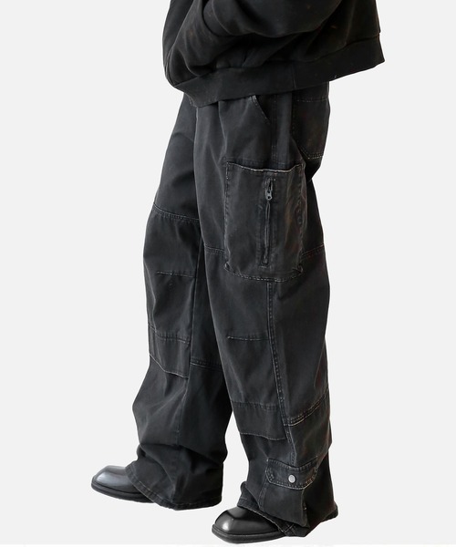 【プレミアムエディション】ヴィンテージ加工 カーゴワークパンツ（カーゴパンツ）｜minsobi（ミンソビ）