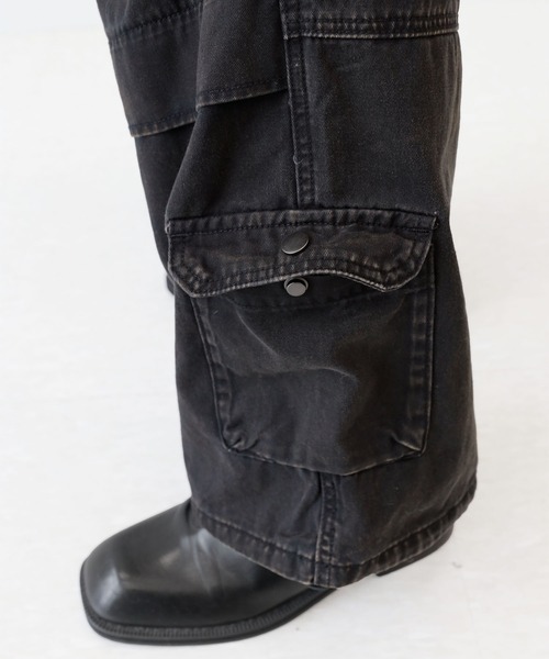 【プレミアムエディション】ヴィンテージ加工 カーゴワークパンツ（カーゴパンツ）｜minsobi（ミンソビ）