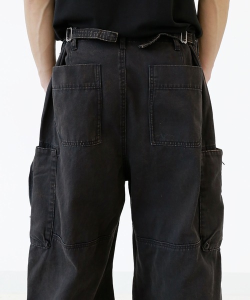 【プレミアムエディション】ヴィンテージ加工 カーゴワークパンツ（カーゴパンツ）｜minsobi（ミンソビ）