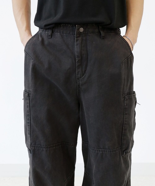【プレミアムエディション】ヴィンテージ加工 カーゴワークパンツ（カーゴパンツ）｜minsobi（ミンソビ）