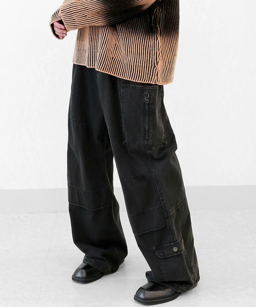 【プレミアムエディション】ヴィンテージ加工 カーゴワークパンツ（カーゴパンツ）｜minsobi（ミンソビ）