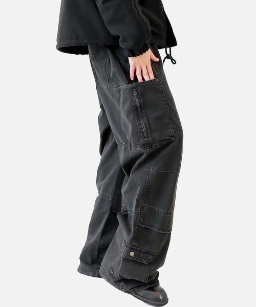 【プレミアムエディション】ヴィンテージ加工 カーゴワークパンツ（カーゴパンツ）｜minsobi（ミンソビ）