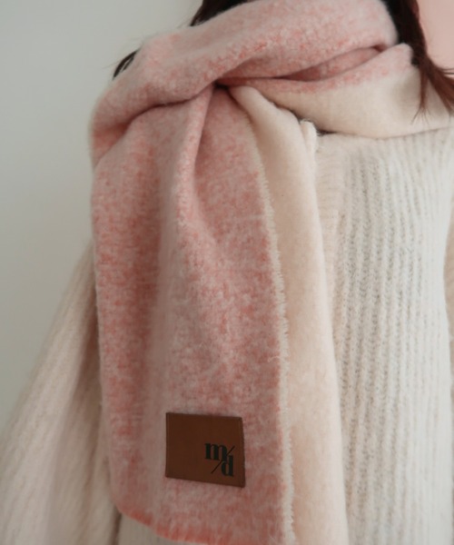 mideal（マイディール）の「２tone volume muffler / ２toneボリュームマフラー（マフラー・レディース・ピンク・FREE）」の13枚目の写真