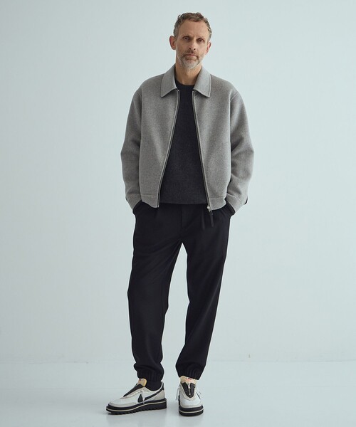 THE PERMANENT EYE(ザパーマネントアイ)の「【CASHMERE CASHMERE/カシミアカシミア】CASHMERE REVERSIBLE SHORT BLOUSON(ブルゾン・メンズ・ブラック/グレー・48/44)」の6枚目の写真