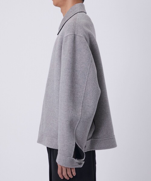 THE PERMANENT EYE(ザパーマネントアイ)の「【CASHMERE CASHMERE/カシミアカシミア】CASHMERE REVERSIBLE SHORT BLOUSON(ブルゾン・メンズ・ブラック/グレー・48/44)」の9枚目の写真