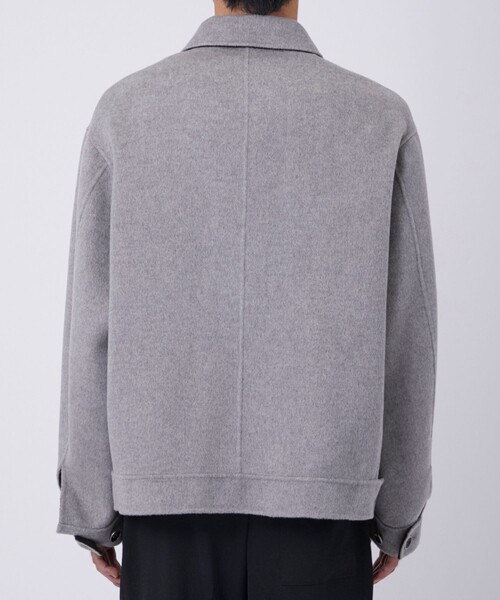 THE PERMANENT EYE(ザパーマネントアイ)の「【CASHMERE CASHMERE/カシミアカシミア】CASHMERE REVERSIBLE SHORT BLOUSON(ブルゾン・メンズ・ブラック/グレー・48/44)」の10枚目の写真