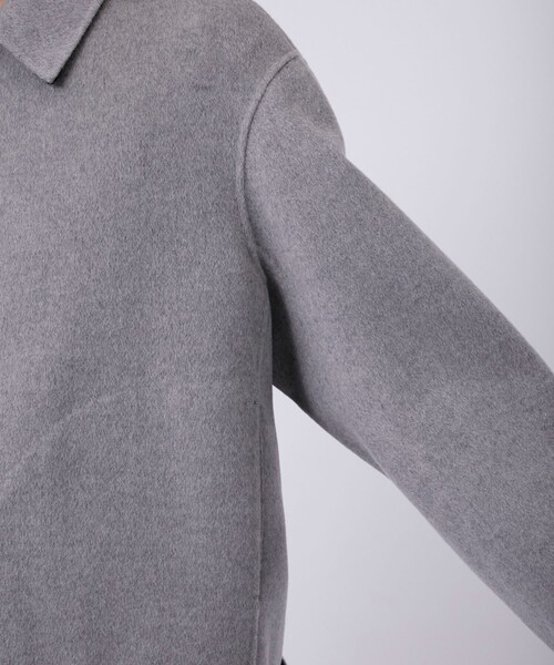 THE PERMANENT EYE(ザパーマネントアイ)の「【CASHMERE CASHMERE/カシミアカシミア】CASHMERE REVERSIBLE SHORT BLOUSON(ブルゾン・メンズ・ブラック/グレー・48/44)」の13枚目の写真
