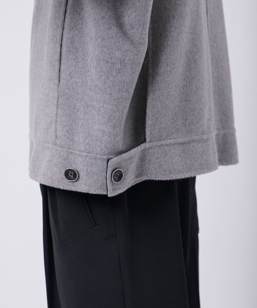 THE PERMANENT EYE(ザパーマネントアイ)の「【CASHMERE CASHMERE/カシミアカシミア】CASHMERE REVERSIBLE SHORT BLOUSON(ブルゾン・メンズ・ブラック/グレー・48/44)」の15枚目の写真