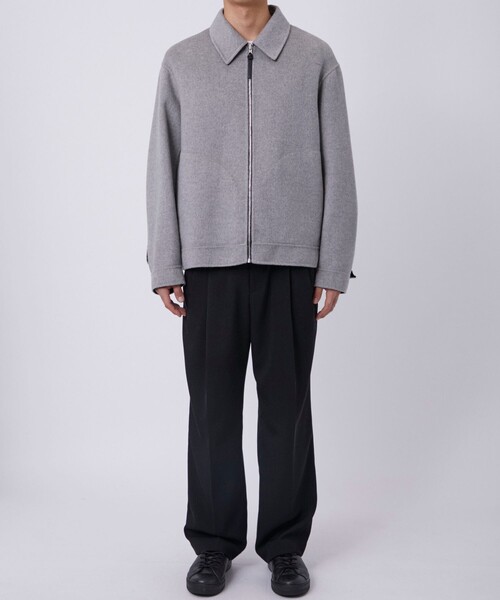 THE PERMANENT EYE(ザパーマネントアイ)の「【CASHMERE CASHMERE/カシミアカシミア】CASHMERE REVERSIBLE SHORT BLOUSON(ブルゾン・メンズ・ブラック/グレー・48/44)」の18枚目の写真