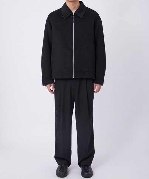 THE PERMANENT EYE(ザパーマネントアイ)の「【CASHMERE CASHMERE/カシミアカシミア】CASHMERE REVERSIBLE SHORT BLOUSON(ブルゾン・メンズ・ブラック/グレー・48/44)」の19枚目の写真