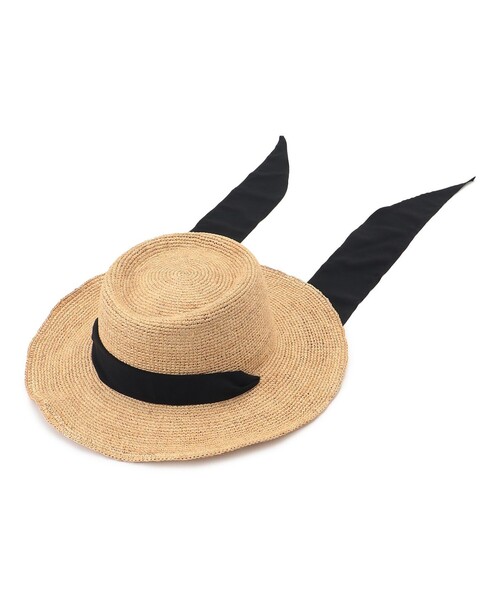 Oggi8月号掲載/UVケア】ラフィア リボン ハット（ハット）｜23区