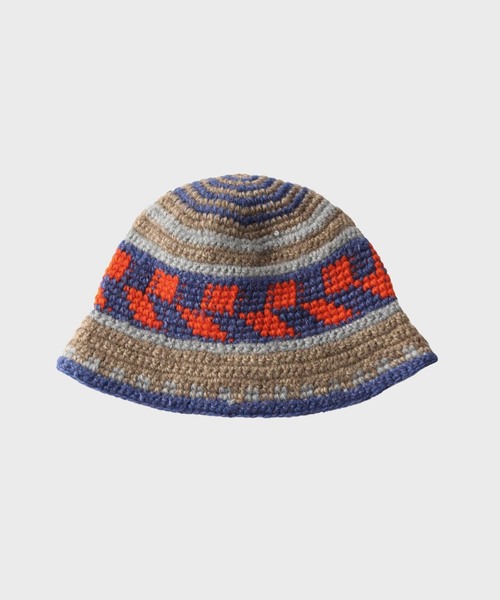 SUBLIME（サブライム）の「【SUBLiME/サブライム】FINE HAND KNIT HAT / SB243-0409（ハット・メンズ・ネイビー/グレー/ブラック・FREE）」の2枚目の写真