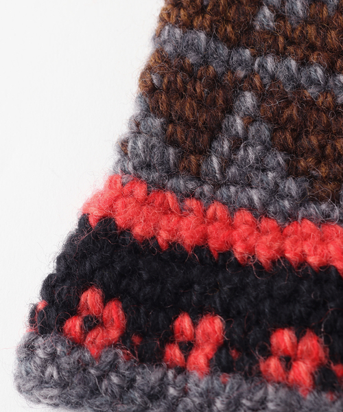 SUBLIME（サブライム）の「【SUBLiME/サブライム】FINE HAND KNIT HAT / SB243-0409（ハット・メンズ・ネイビー/グレー/ブラック・FREE）」の6枚目の写真