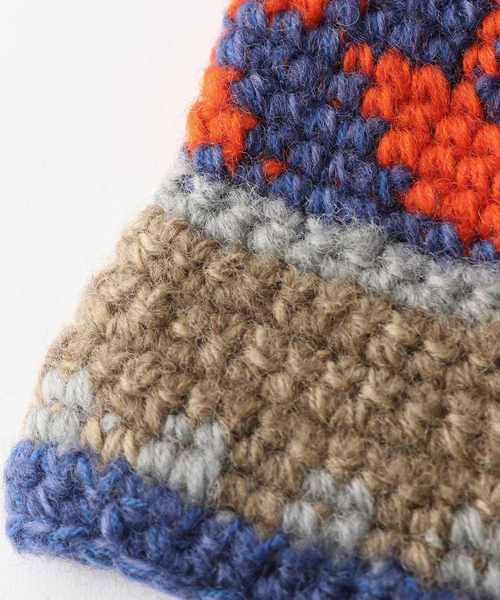 SUBLIME（サブライム）の「【SUBLiME/サブライム】FINE HAND KNIT HAT / SB243-0409（ハット・メンズ・ネイビー/グレー/ブラック・FREE）」の5枚目の写真