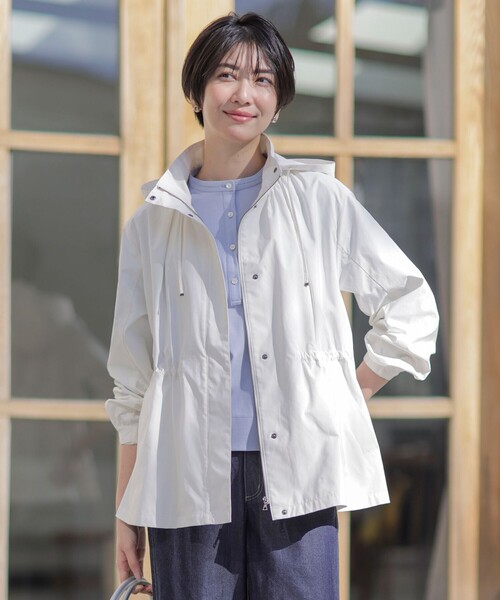 ジェイプレス【撥水・洗える】Artirosa テントライン ショート丈 コート