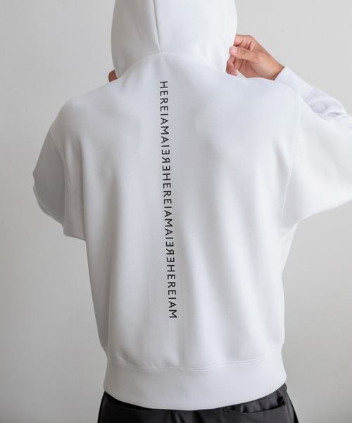 HEREIAM（ヘレイアム）の「【HEREIAM MEN】ミラーロゴパーカー（パーカー・メンズ・ブラック/グレー/ホワイト・LARGE/MEDIUM）」の5枚目の写真