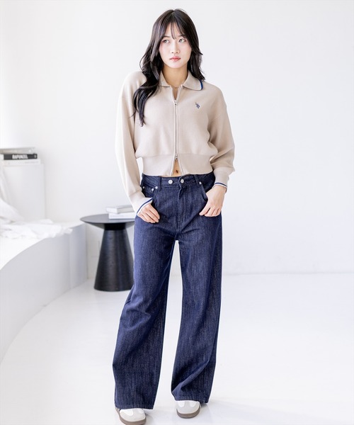 CLEAR BASIC（クリアベーシック）の「【低身長用サイズ有】ストレートスラブデニムパンツ［大人 カジュアル 着回し万能］≪SS新作≫（その他パンツ・レディース・インディゴブルー・L/S/M/PS）」の17枚目の写真