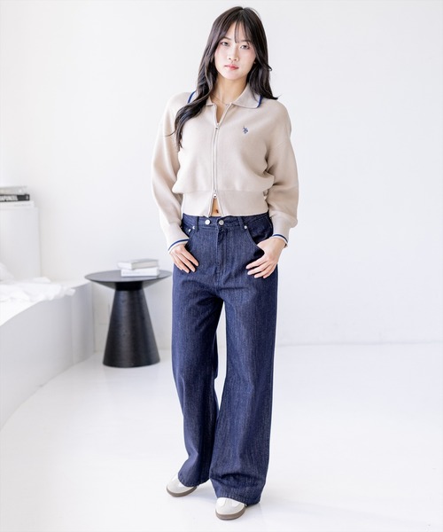 CLEAR BASIC（クリアベーシック）の「【低身長用サイズ有】ストレートスラブデニムパンツ［大人 カジュアル 着回し万能］≪SS新作≫（その他パンツ・レディース・インディゴブルー・L/S/M/PS）」の18枚目の写真