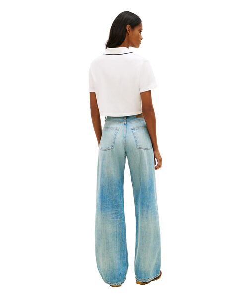 tommy jeans(トミー ジーンズ)の「クロップドバッジショートスリーブポロシャツ(ポロシャツ・レディース・ネイビー/レッド/ホワイト・SMALL/MEDIUM/X-SMALL)」の10枚目の写真