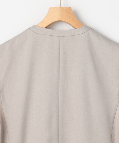 MICO COULIER（ミコクリエ）の「《セットアップ対応》ライトモククロス ジレ（テーラードジャケット・レディース・ネイビー/グレイッシュベージュ・38）」の6枚目の写真