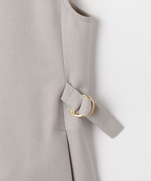 MICO COULIER（ミコクリエ）の「《セットアップ対応》ライトモククロス ジレ（テーラードジャケット・レディース・ネイビー/グレイッシュベージュ・38）」の18枚目の写真