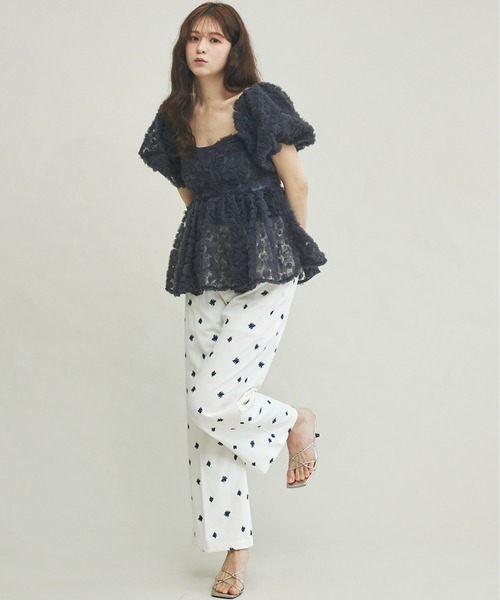 olu. フラワータックスラックス フラワータックスラックス（スラックス）｜Olu.（オルドット）の