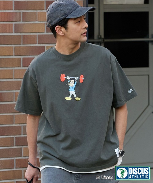 90s ディスカスアスレチック　ディズニー　古着　Tシャツ　プリント　アメコミ Disney tシャツ 「DISCUS ATHLETIC/ディスカス アスレチック