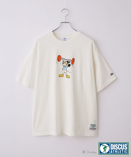90s ディスカスアスレチック　ディズニー　古着　Tシャツ　プリント　アメコミ セール】【DISCUS ATHLETIC×Disney】コラボ ミッキーマウス