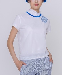 <LADIES>シアー×フリルツインセット