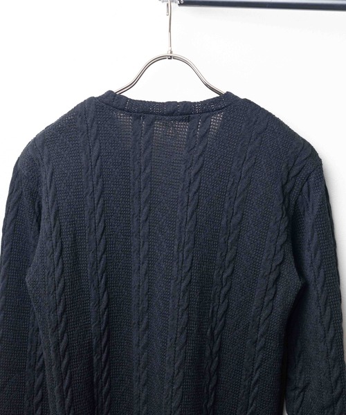 INNOCENT（イノセント）の「『Growth by Grail』Vネックニットライクカットソー（Tシャツ/カットソー・メンズ・ホワイト/ブラック・LARGE）」の5枚目の写真