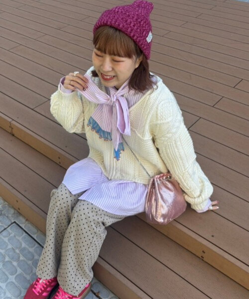 ブラウス シャツ 「HELLO.SANFRANCISCO」「momo企画」ストライプ2wayボウタイブラウス レディース HELLO.SANFRANCISCO ブラウス シャツ 「HELLO.SANFRANCISCO