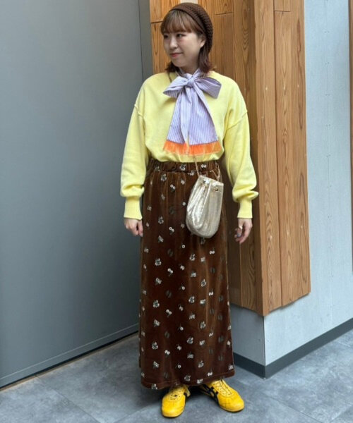 HELLO.SANFRANCISCO(ハローサンフランシスコ)の「【HELLO.SANFRANCISCO】【momo企画】ストライプ2wayボウタイブラウス(シャツ/ブラウス・レディース・ピンク/パープル/イエロー・ONE SIZE)」の14枚目の写真