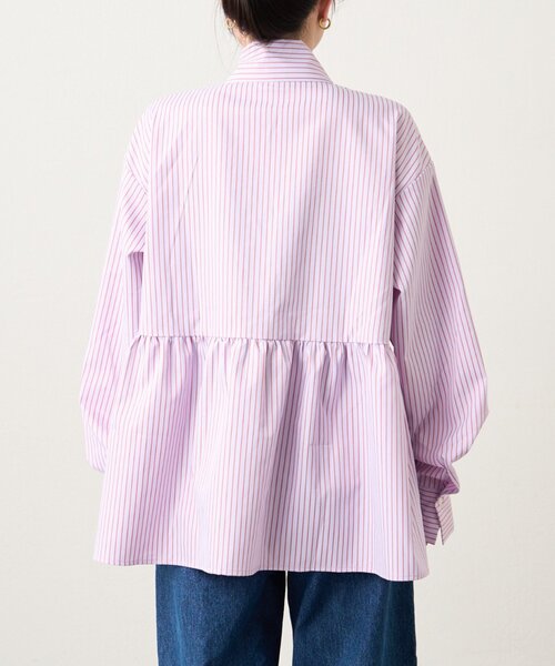 HELLO.SANFRANCISCO】【momo企画】ストライプ2wayボウタイブラウス