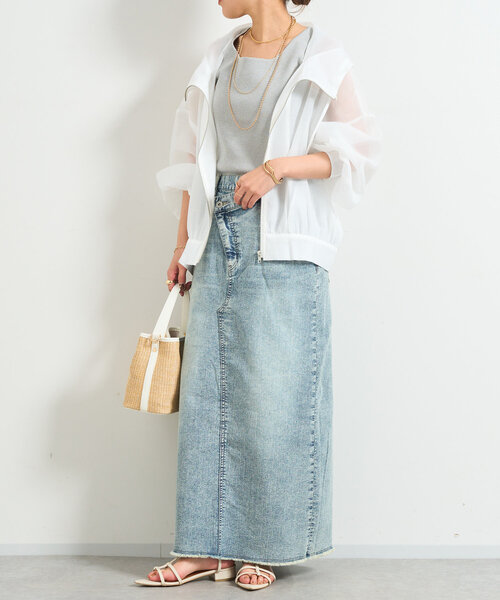 un dix cors（アンディコール）の「フード付きボリュームマンパ（マウンテンパーカー・レディース・アイボリー/ブラック・FREE）」の8枚目の写真