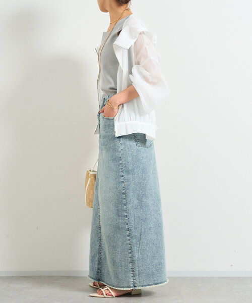 un dix cors（アンディコール）の「フード付きボリュームマンパ（マウンテンパーカー・レディース・アイボリー/ブラック・FREE）」の9枚目の写真