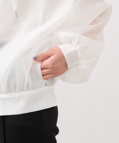 un dix cors（アンディコール）の「フード付きボリュームマンパ（マウンテンパーカー・レディース・アイボリー/ブラック・FREE）」の18枚目の写真