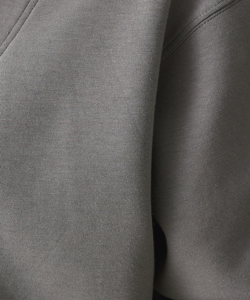 abahouse mavie(アバハウスマヴィ)の「【セットアップ対応】シルキーダンボールスウェットカーディガン/トレーナー/春服(カーディガン/ボレロ・レディース・スミクロ/グレー系その他/イエロー/オフホワイト・フリー)」の9枚目の写真