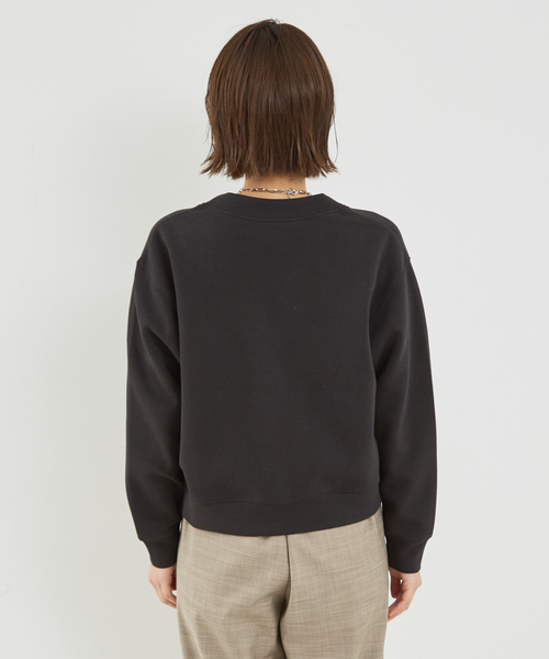 abahouse mavie(アバハウスマヴィ)の「【セットアップ対応】シルキーダンボールスウェットカーディガン/トレーナー/春服(カーディガン/ボレロ・レディース・スミクロ/グレー系その他/イエロー/オフホワイト・フリー)」の16枚目の写真