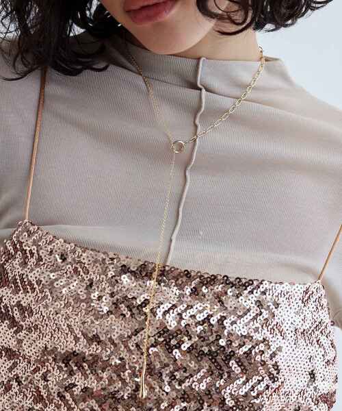 GALLEST（ギャレスト）の「ラリエットチェーンネックレス（ネックレス・レディース・ゴールド/シルバー・00）」の2枚目の写真