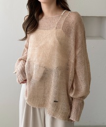【apres jour clair】袖ボリュームシアーニット【ZOZOTOWN限定アイテム】