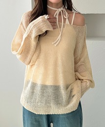 【apres jour clair】袖ボリュームシアーニット【ZOZOTOWN限定アイテム】
