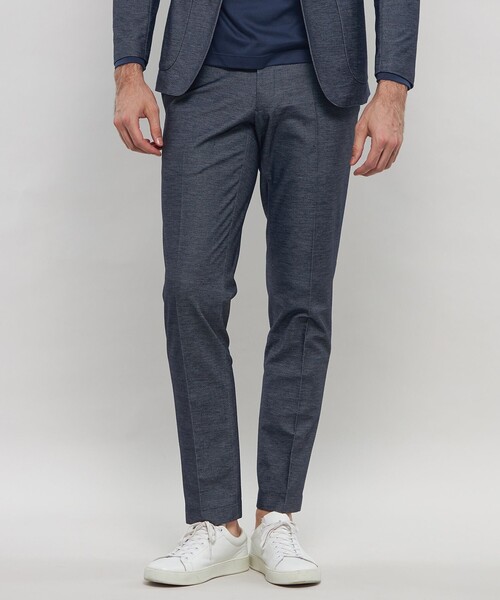 MACKINTOSH LONDON(マッキントッシュ ロンドン)の「【WEB・一部店舗限定】【FLEX JERSEY】デニムジャージーセットアップパンツ(その他パンツ・メンズ・ネイビー/グレー・90/82/78/86)」の2枚目の写真